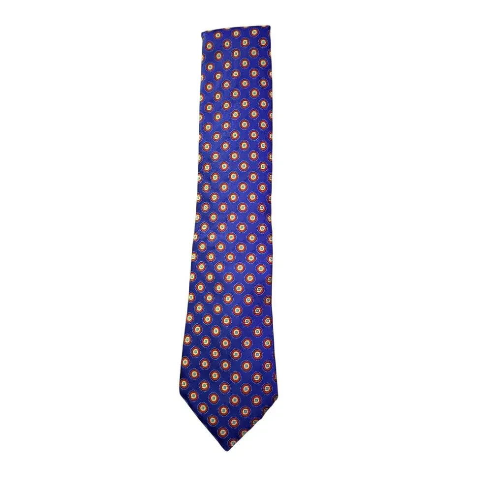 Ted Baker London Purple Geometric 100% Silk Necktie
